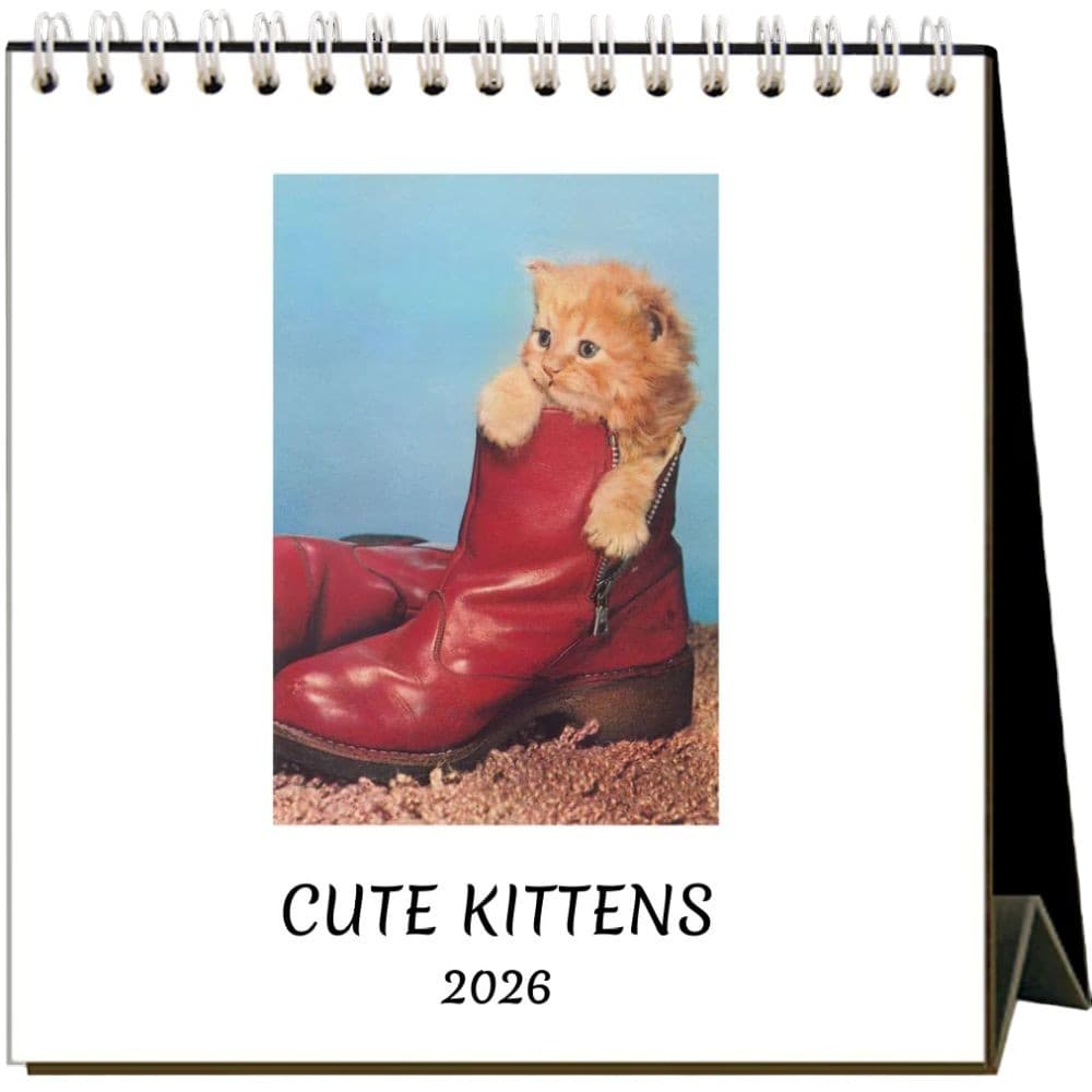 Cute Kittens Nostalgic 2026 Easel Desk Calendar Main Product Image