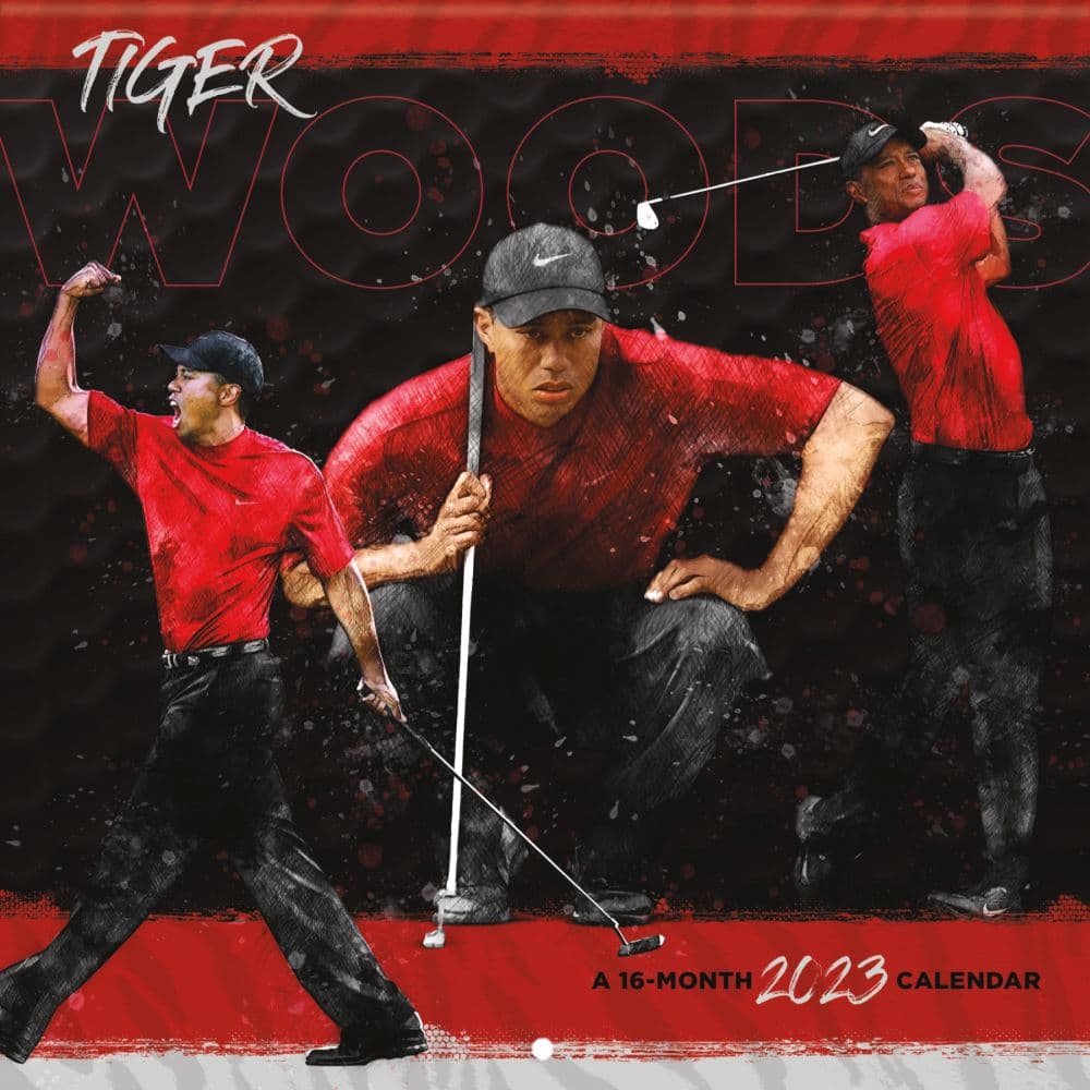Trends International Tiger Woods - NEW 2023 Wall Calendar