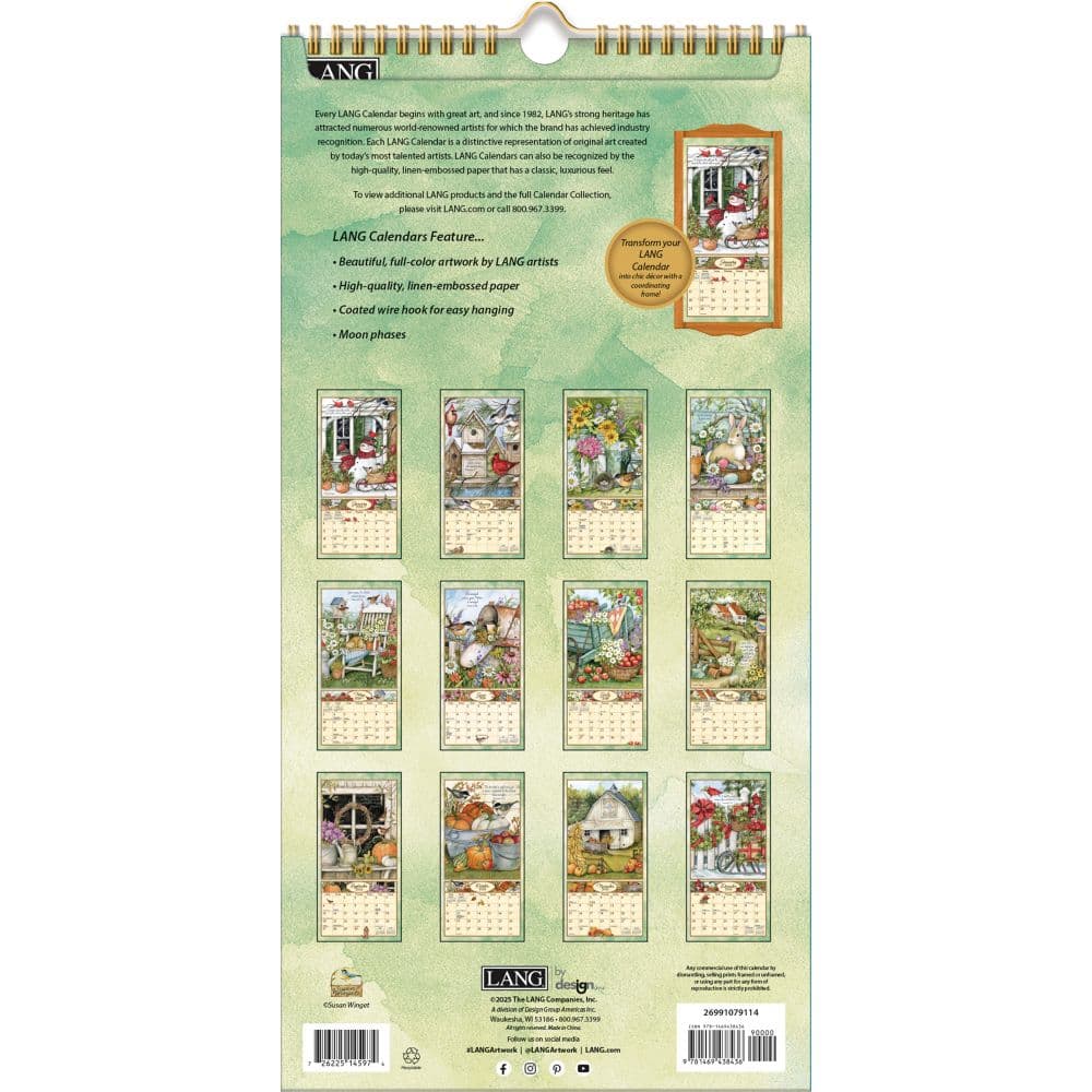 Bountiful Blessings 2026 Vertical Wall Calendar_ALT2