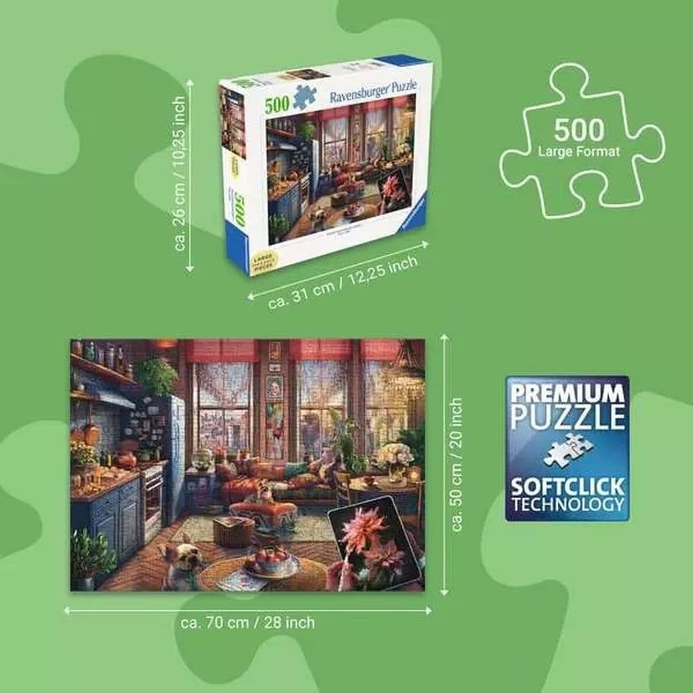 Cozy BoHo Studio 500 Piece Large Format Puzzle Second Alternate Image