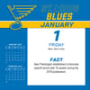 image NHL St Louis Blues 2027 Desk Calendar First Alternate Image