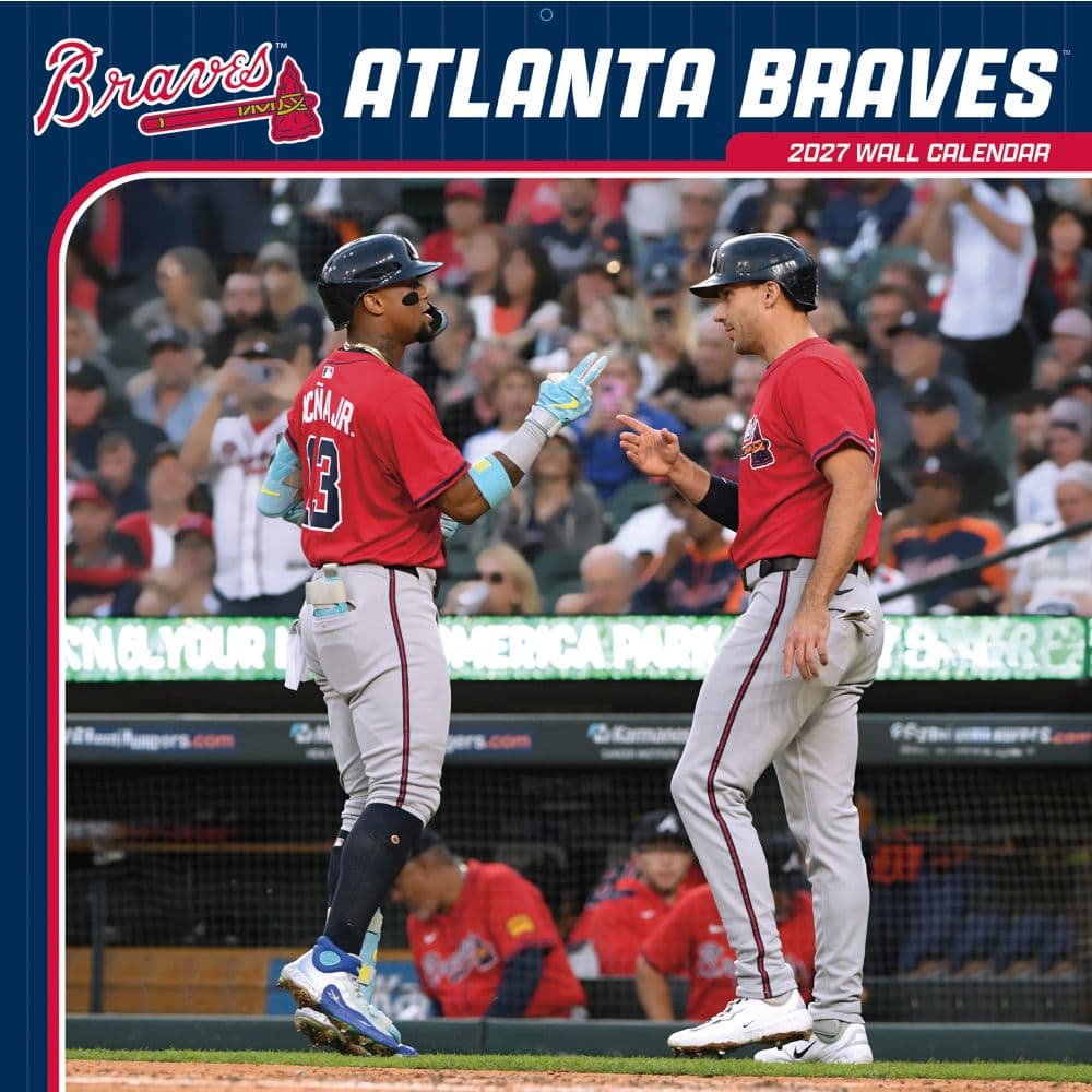 MLB Atlanta Braves 2027 Wall Calendar Main Product Image