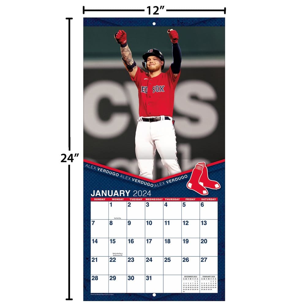 Boston Red Sox 2024 Wall Calendar