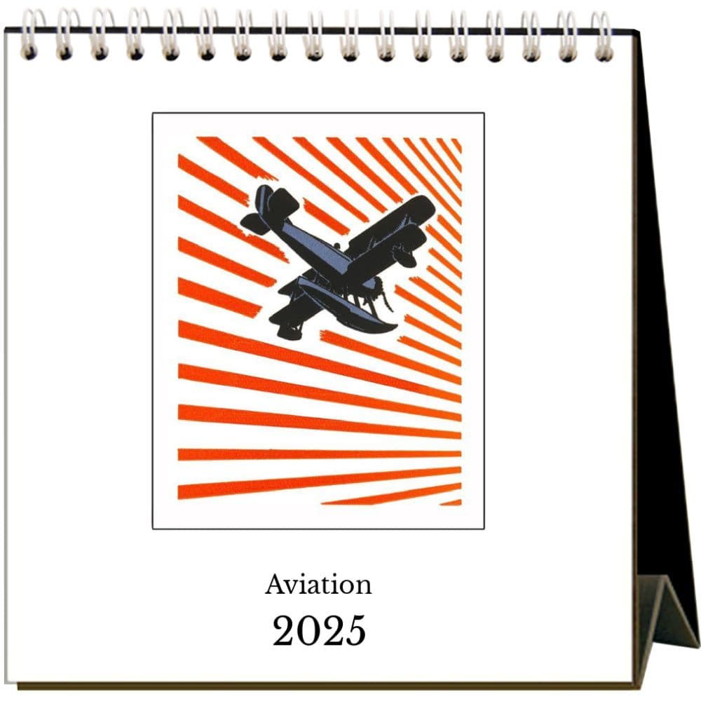 Aviation 2025 Easel Desk Calendar