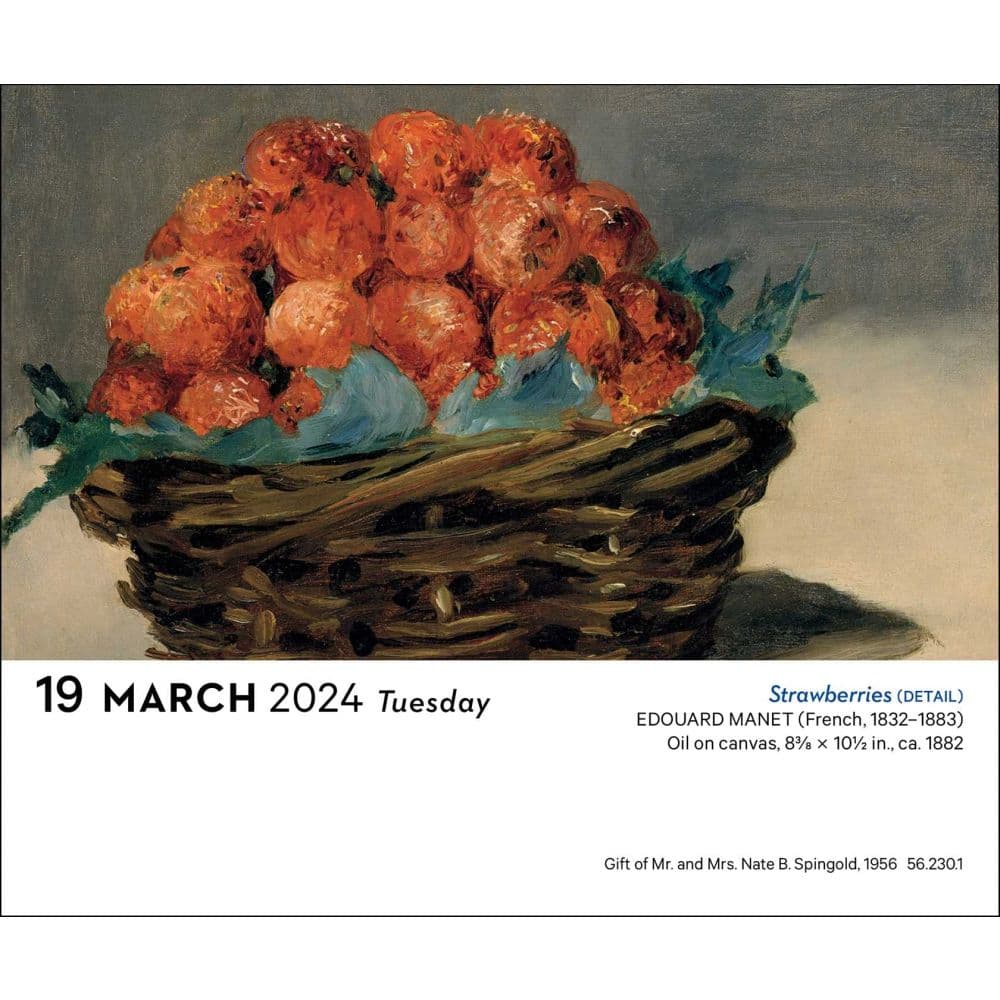 Impressionism and Post-Impressionism 2024 Desk Calendar Alt4