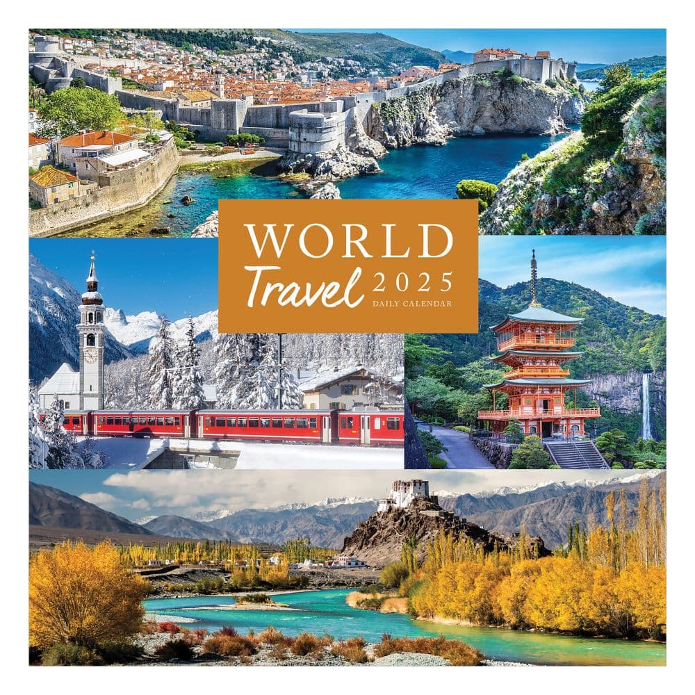 Worlds Best by Travel Leisure 2025 Desk Calendar Front cover