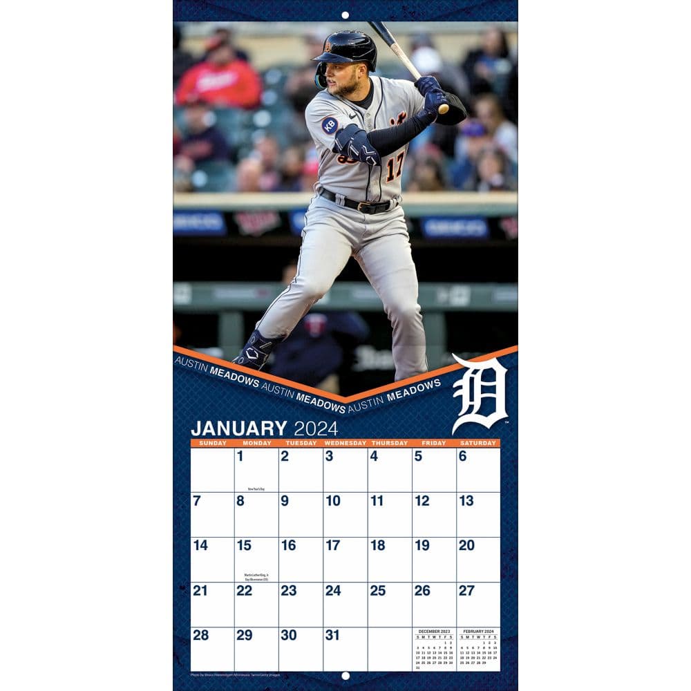 Detroit Tigers 2024 Wall Calendar