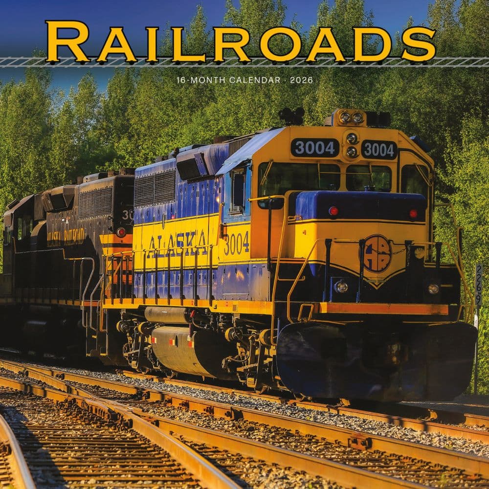 Railroads 2026 Wall Calendar Main Image