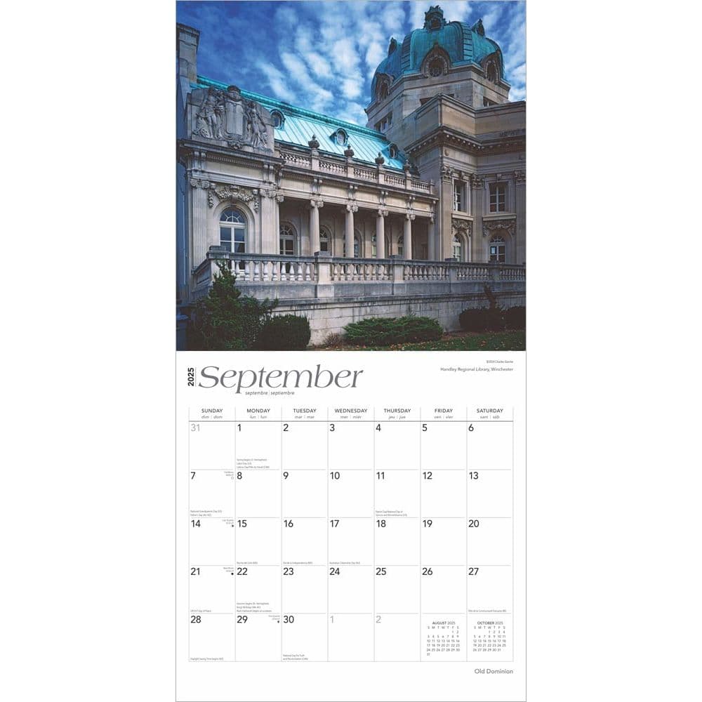 Virginia Places 2025 Wall Calendar