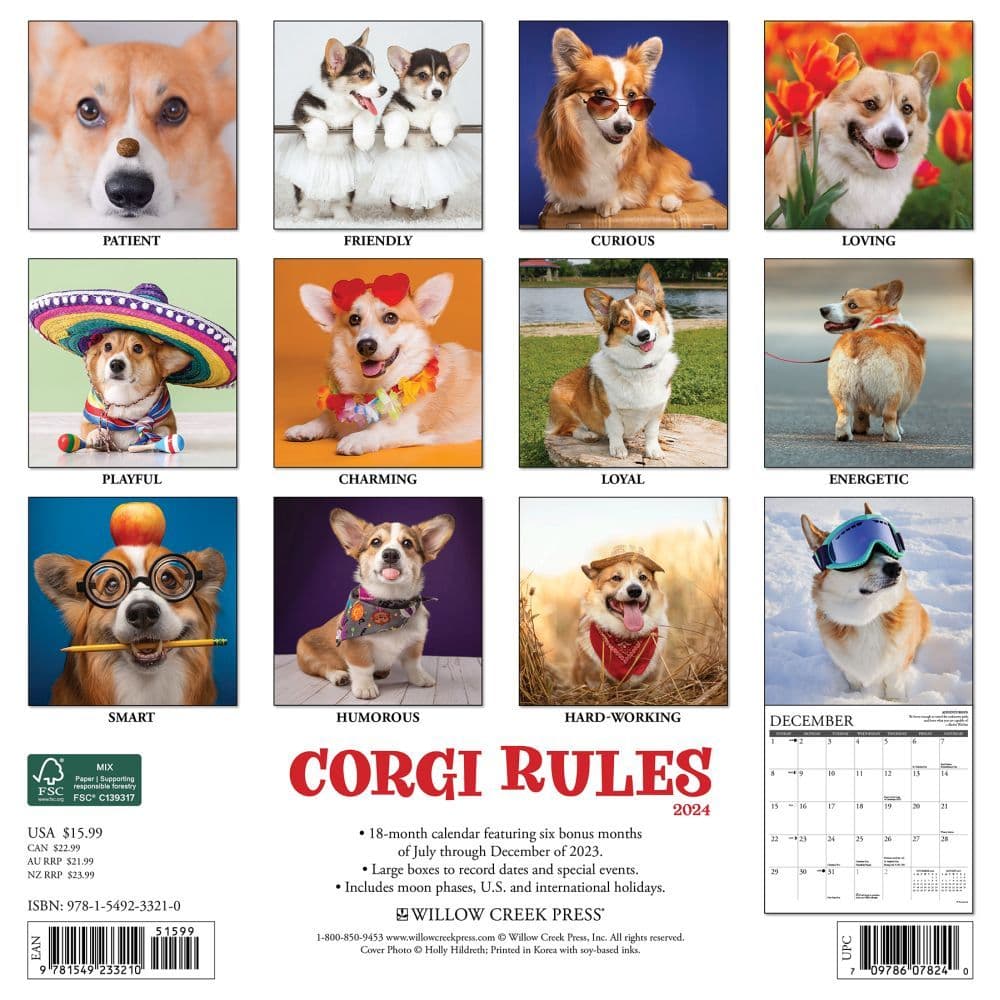 Rules 2024 Wall Calendar