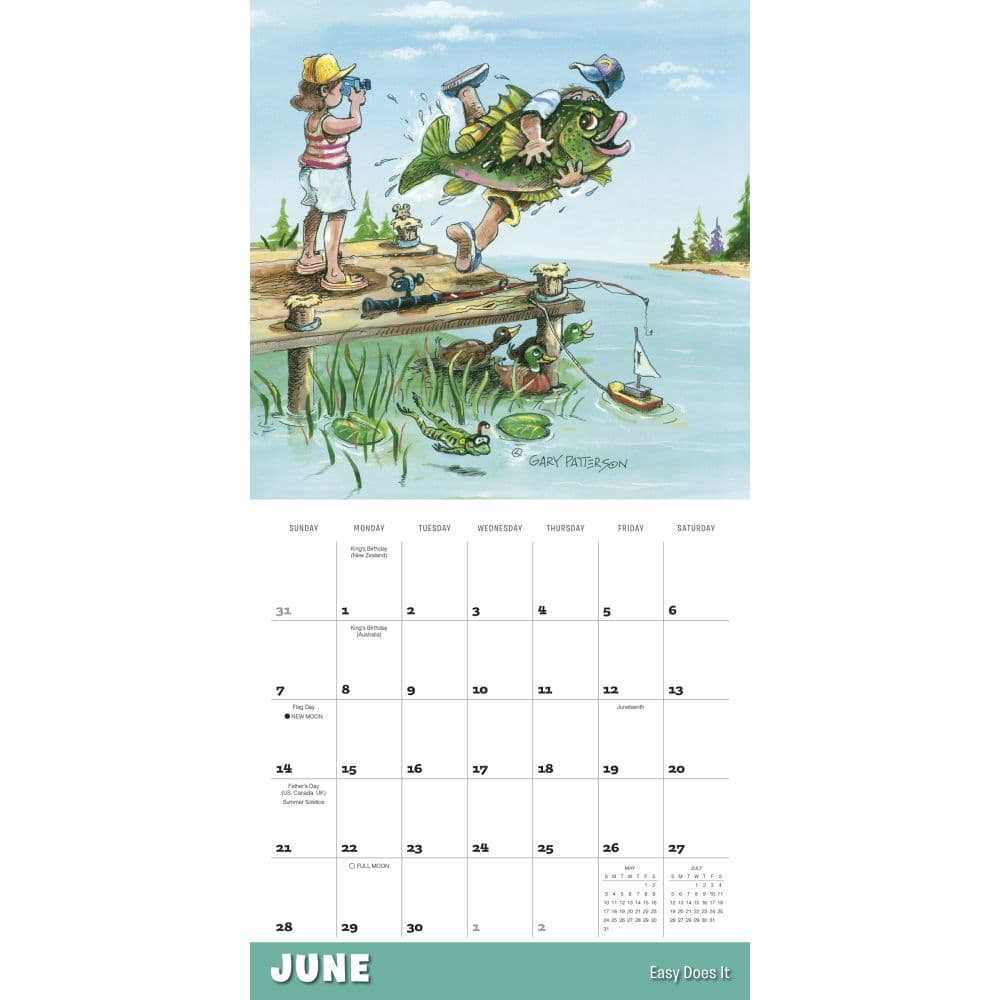 Gone Fishing 2026 Wall Calendar Third Alternate Image