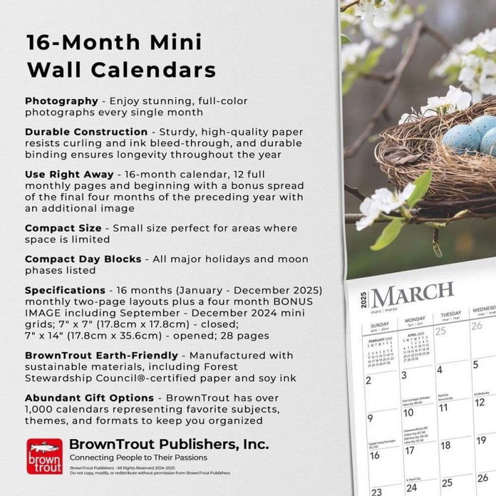 Inspiration 2025 Mini Wall Calendar Fifth Alternate Image