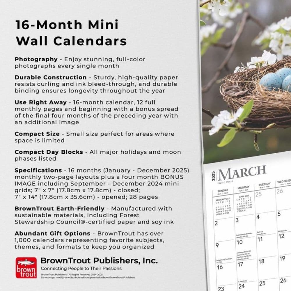 Inspiration 2025 Mini Wall Calendar Fifth Alternate Image