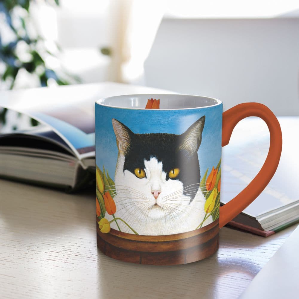 American Cat by Lowell Herrero Coffee Mug Second Alternate Image