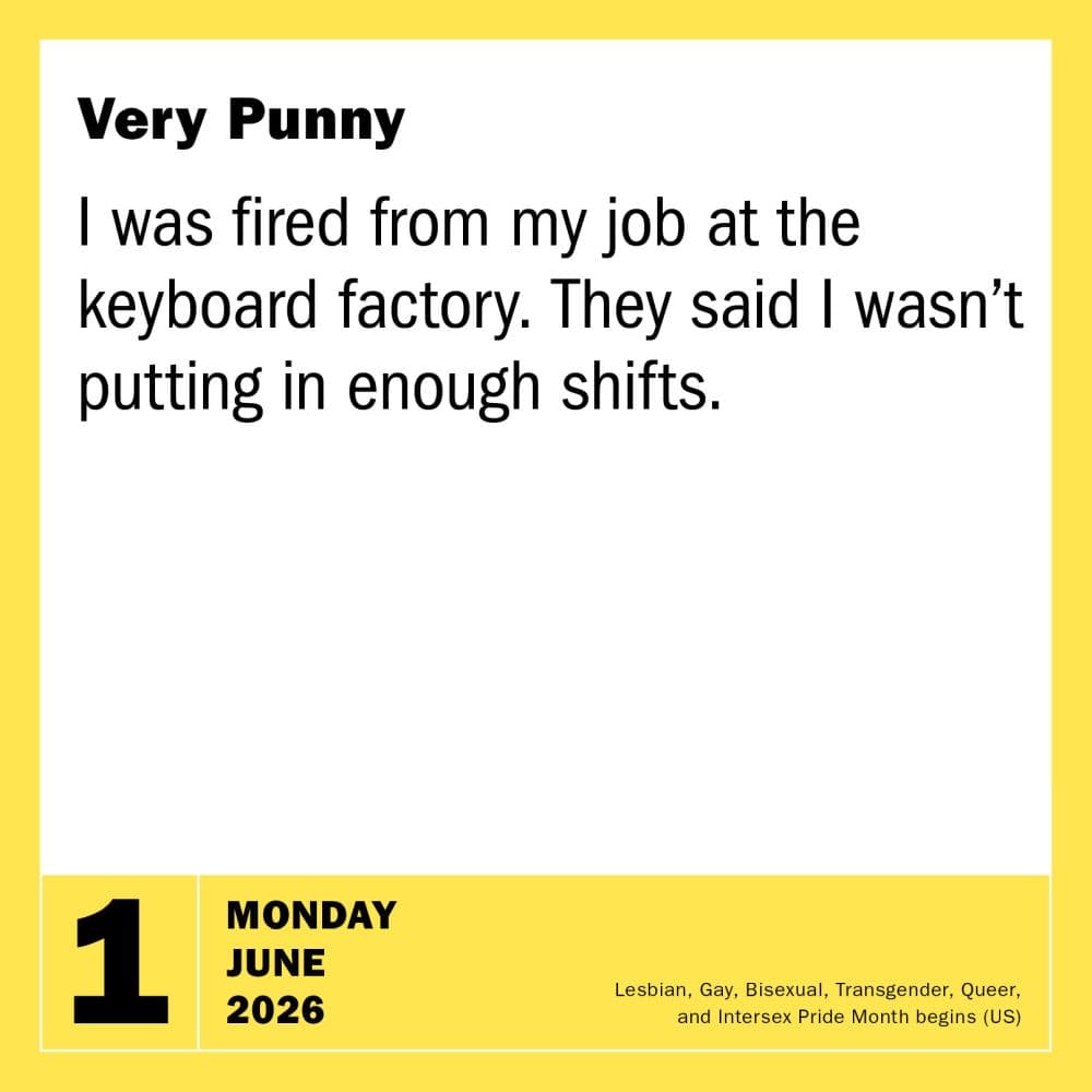 Jokes Puns and Riddles 2026 Desk Calendar Third Alternate Image