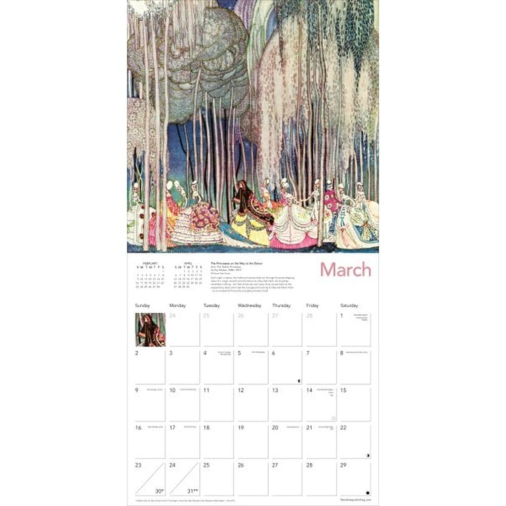 Art Deco Fairytales 2025 Wall Calendar Second Alternate Image