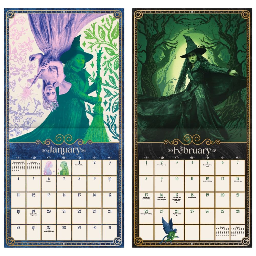 Wicked Movie 2026 Wall Calendar Fifth Alternate Image