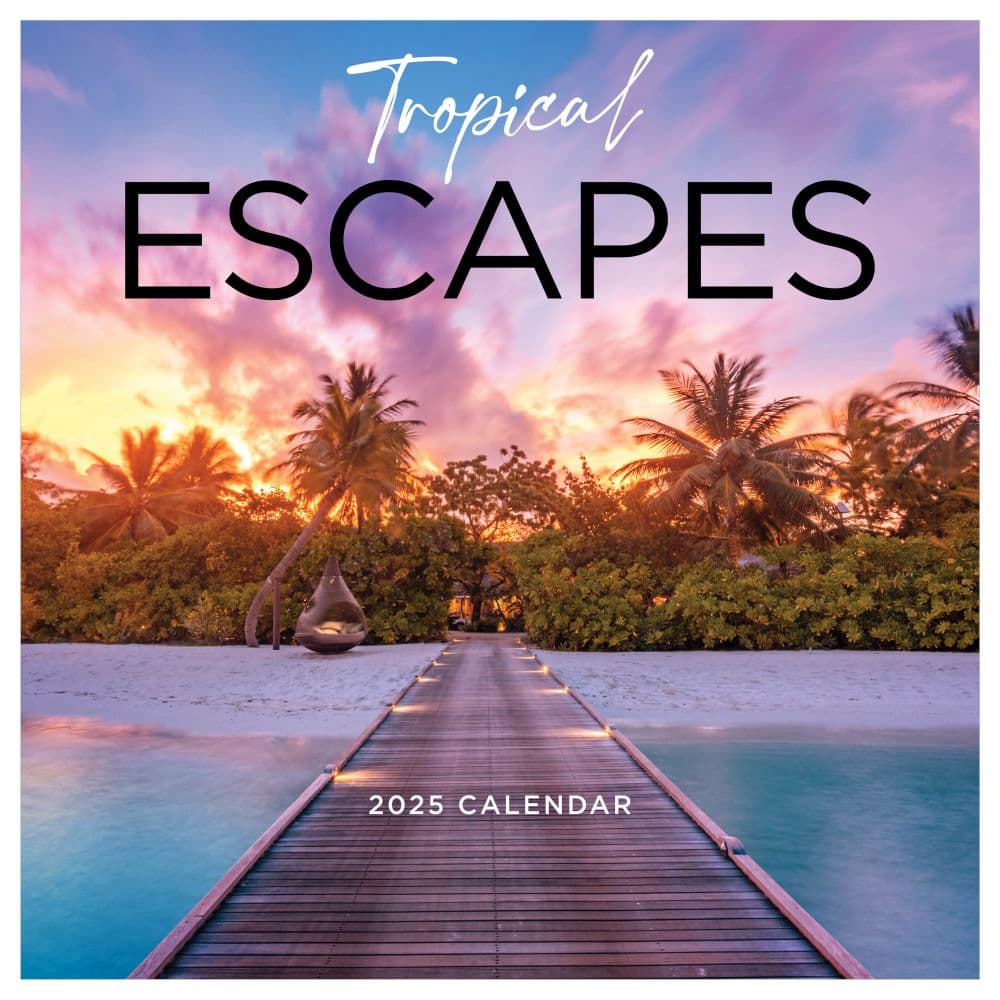 Tropical Escapes 2025 Wall Calendar - Calendars.com