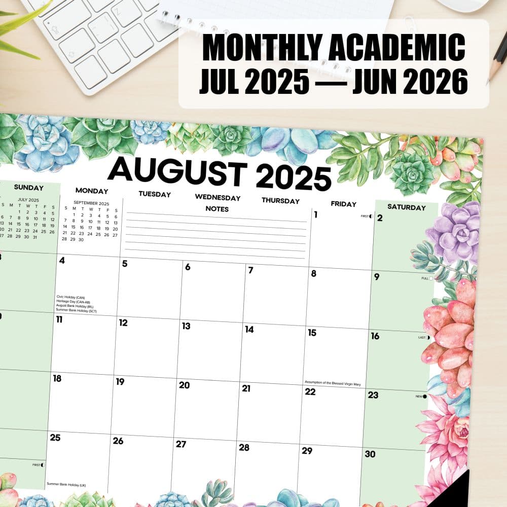 Succelents Academic 2026 Monthly Desk Pad Main Image_ALT4