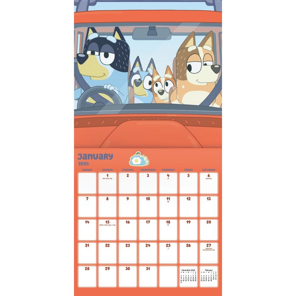 Disney Bluey 2024 Wall Calendar