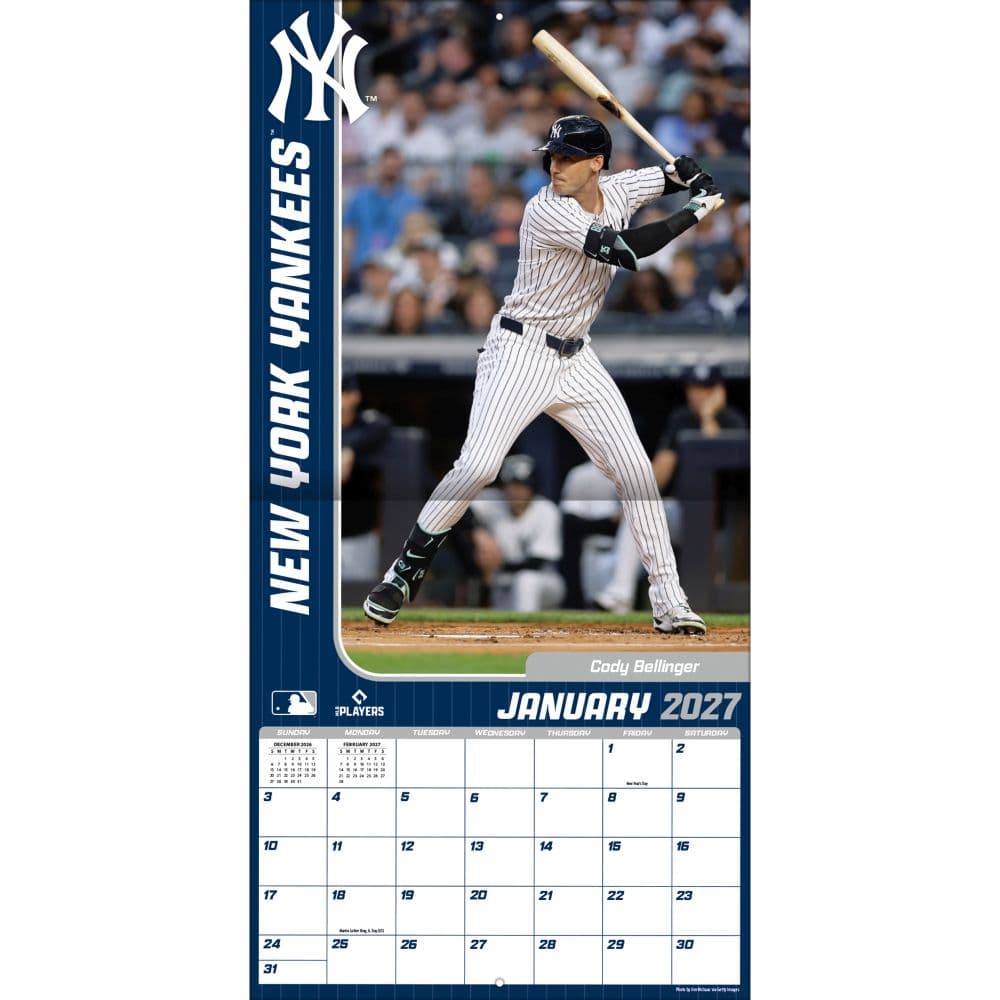 MLB New York Yankees 2027 Wall Calendar Third Alternate Image