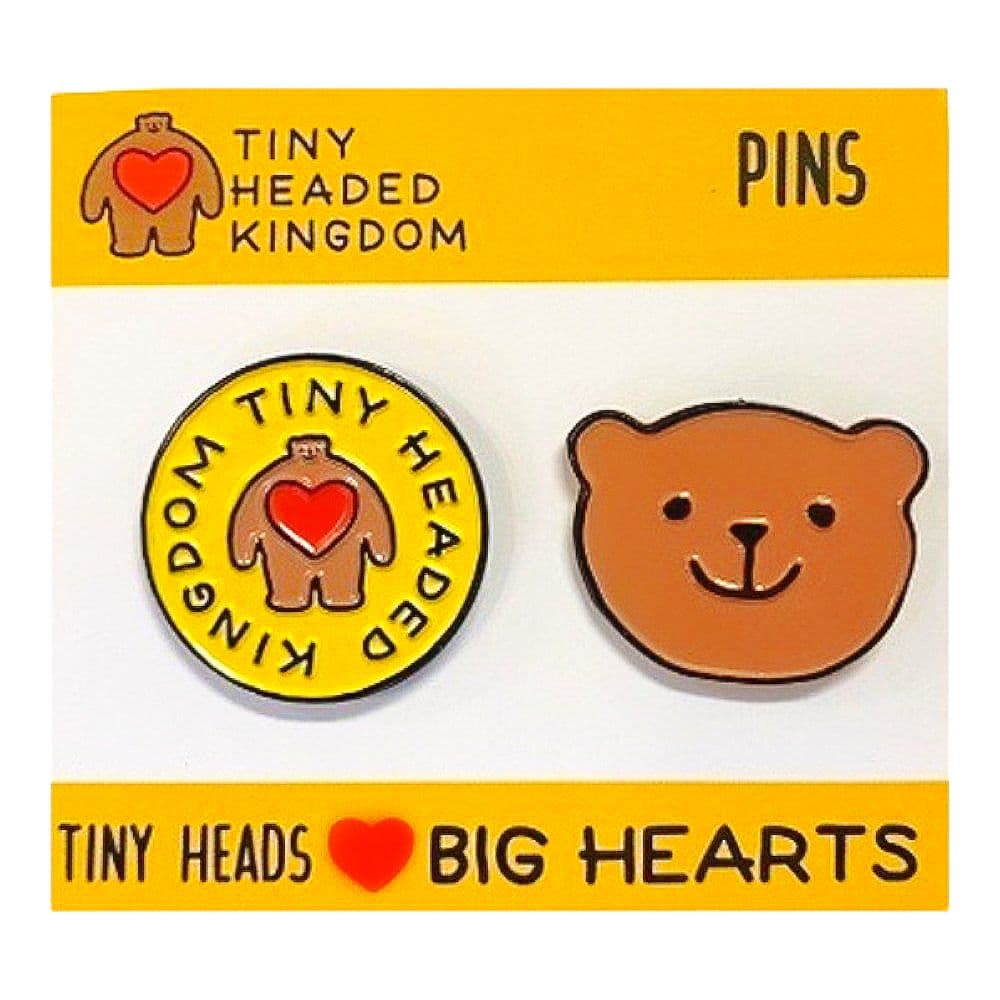 Tiny Headed Logo Two Pin Set Main Product Image width=&quot;1000&quot; height=&quot;1000&quot;