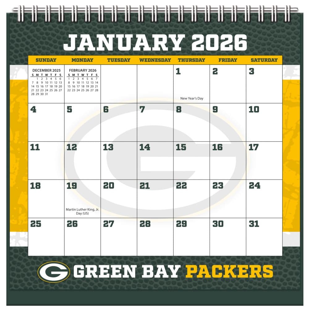 NFL Green Bay Packers 2026 Easel Desk Calendar Main Product image