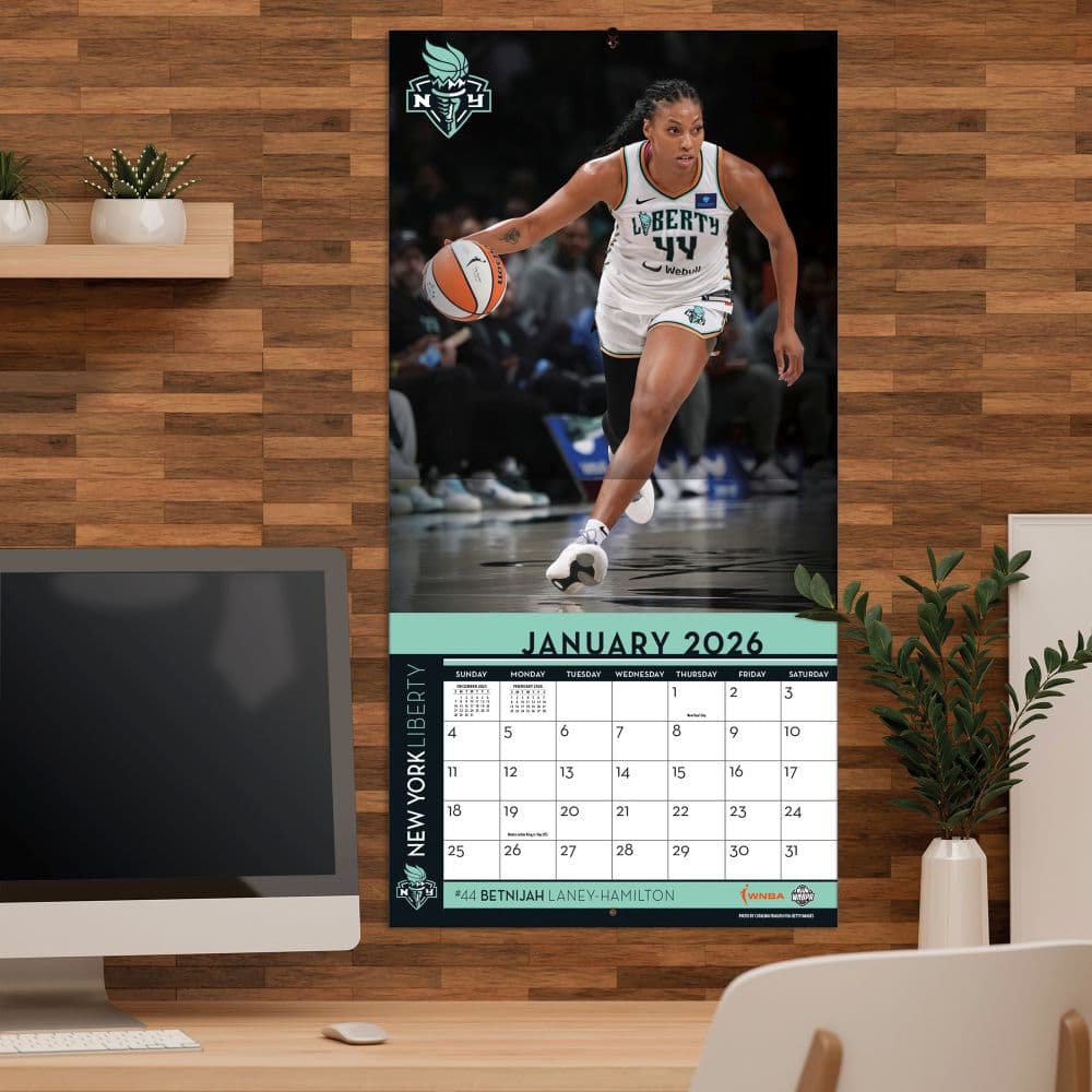 WNBA New York Liberty 2026 Wall Calendar Fifth Alternate Image