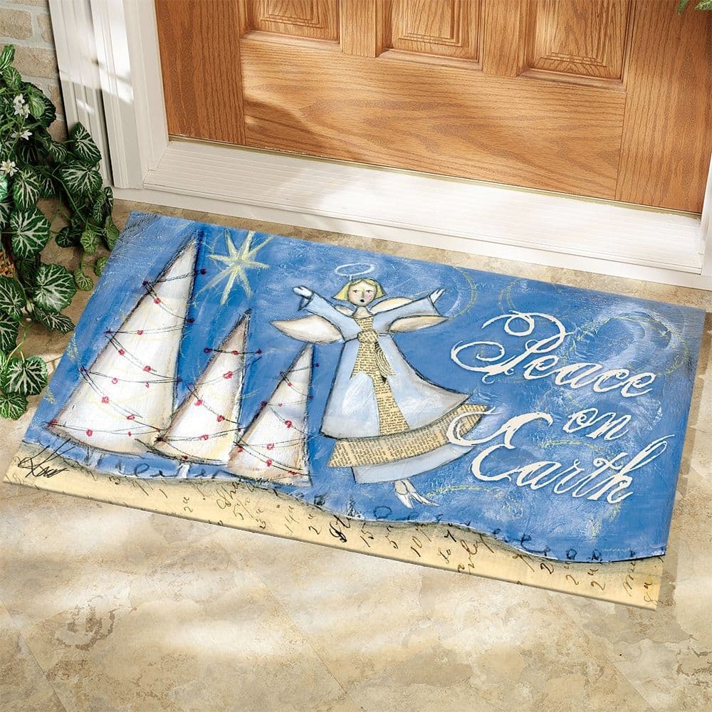 Peace Angel Doormat by Lisa Kaus Alternate Image 1