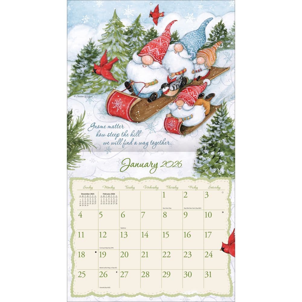 Gnome Sweet Gnome 2026 Wall Calendar by Susan Winget_ALT1