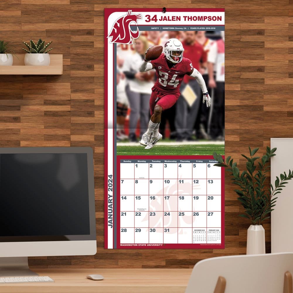 COL Washington State Cougars 2024 Wall Calendar Third Alternate Image width=&quot;1000&quot; height=&quot;1000&quot;