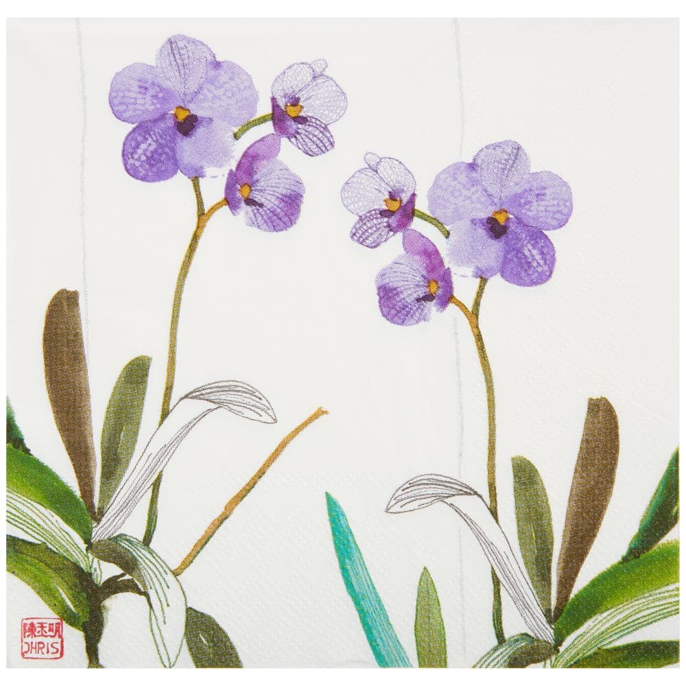 Avalanche Publishing Exotic Orchids Lunch Napkins