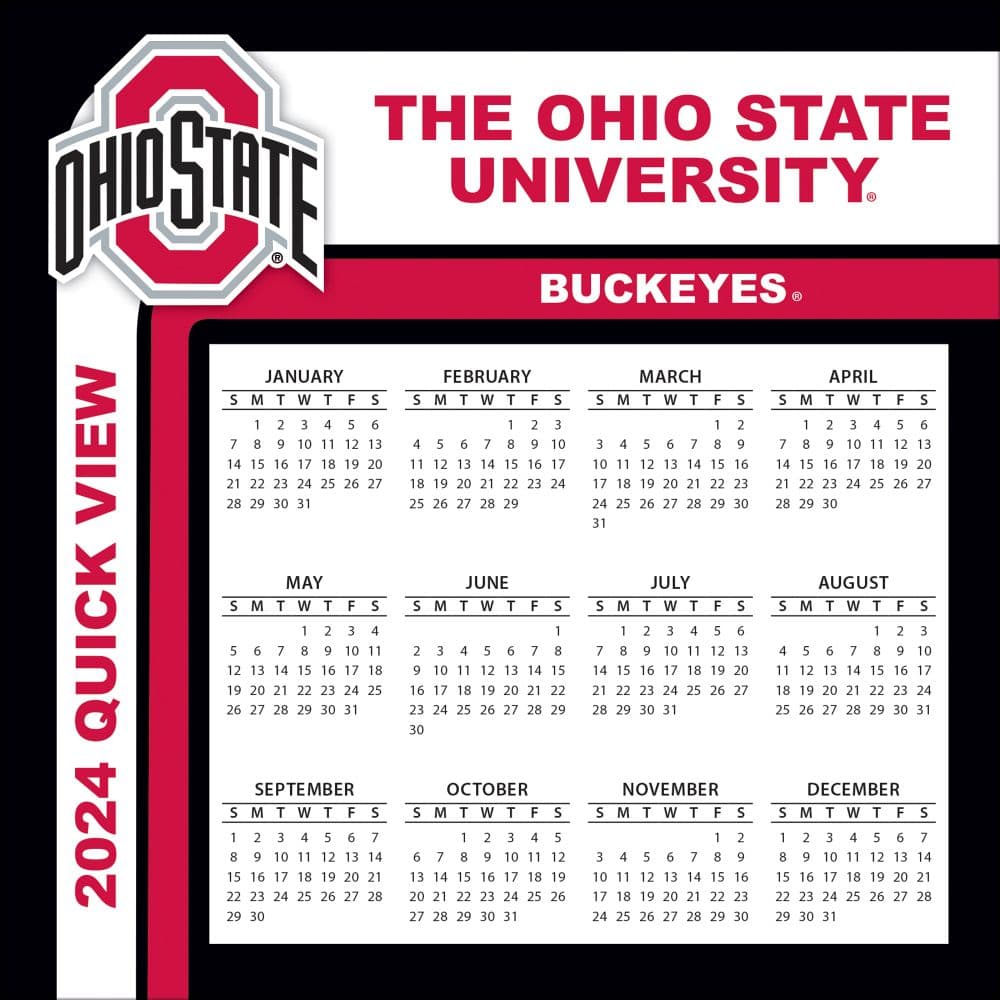COL Ohio State Buckeyes 2024 Desk Calendar Third Alternate Image width=&quot;1000&quot; height=&quot;1000&quot;