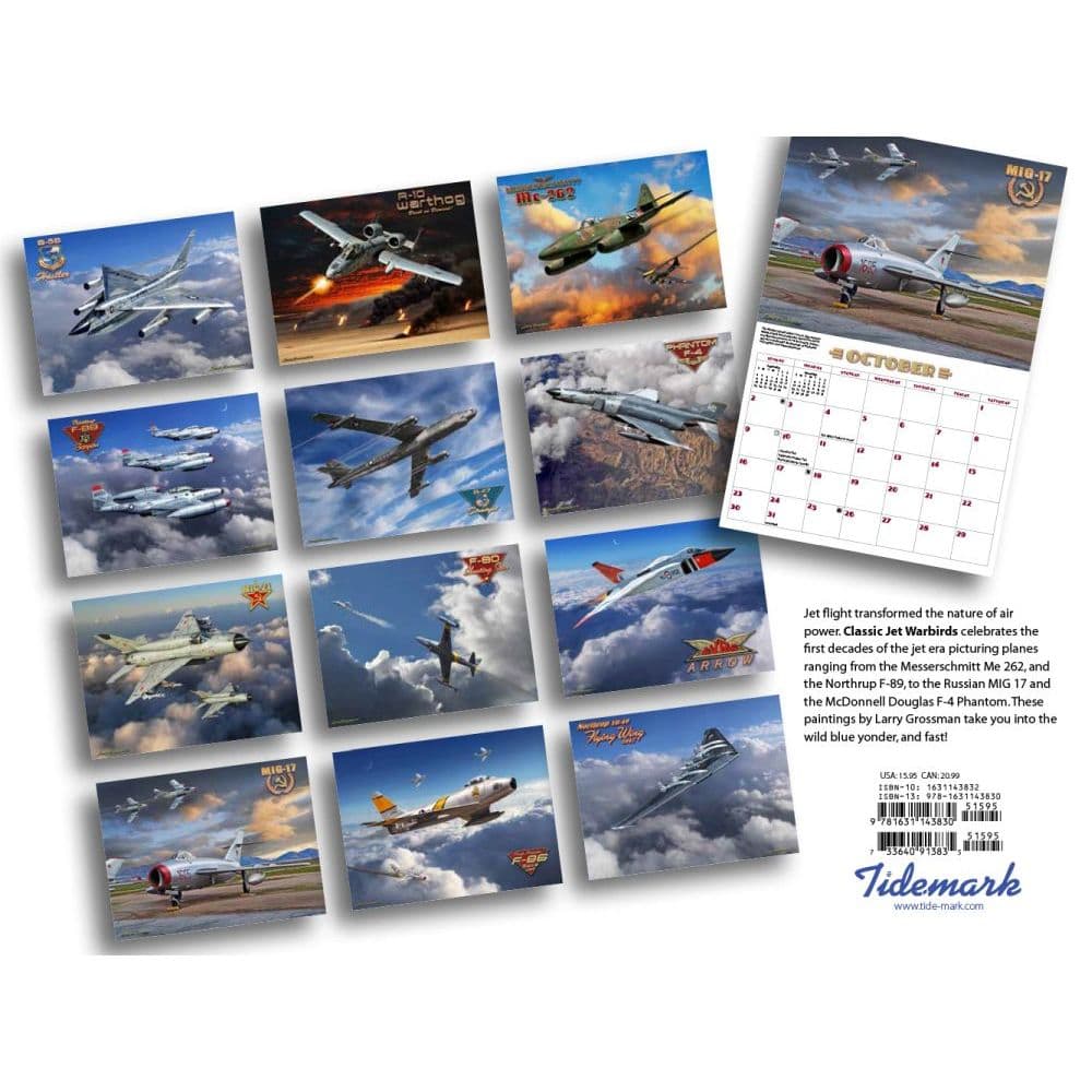 Jet Warbirds Classic 2022 Wall Calendar - Calendars.com