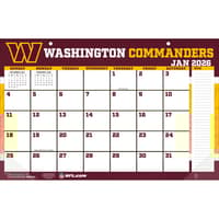 image NFL Washington Commanders 2026 Small Desk Pad