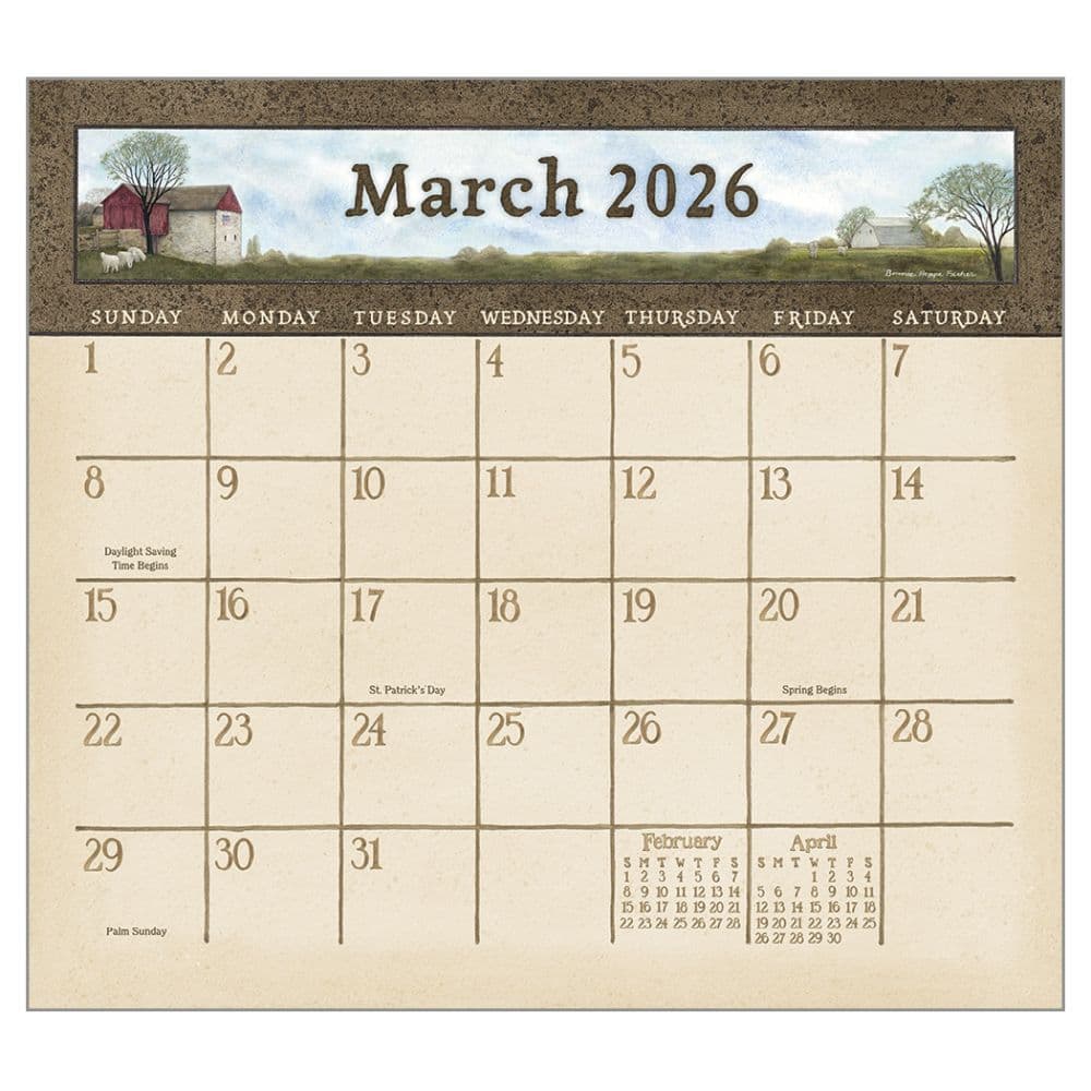 Country Path by Bonne Heppe Fisher 2026 Wall Calendar Third Alternate Image