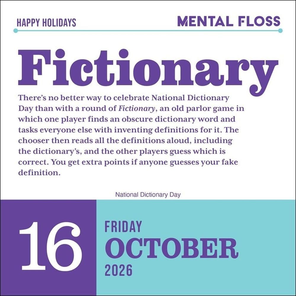 Word Nerd 2026 Desk Calendar Third Alternate Image