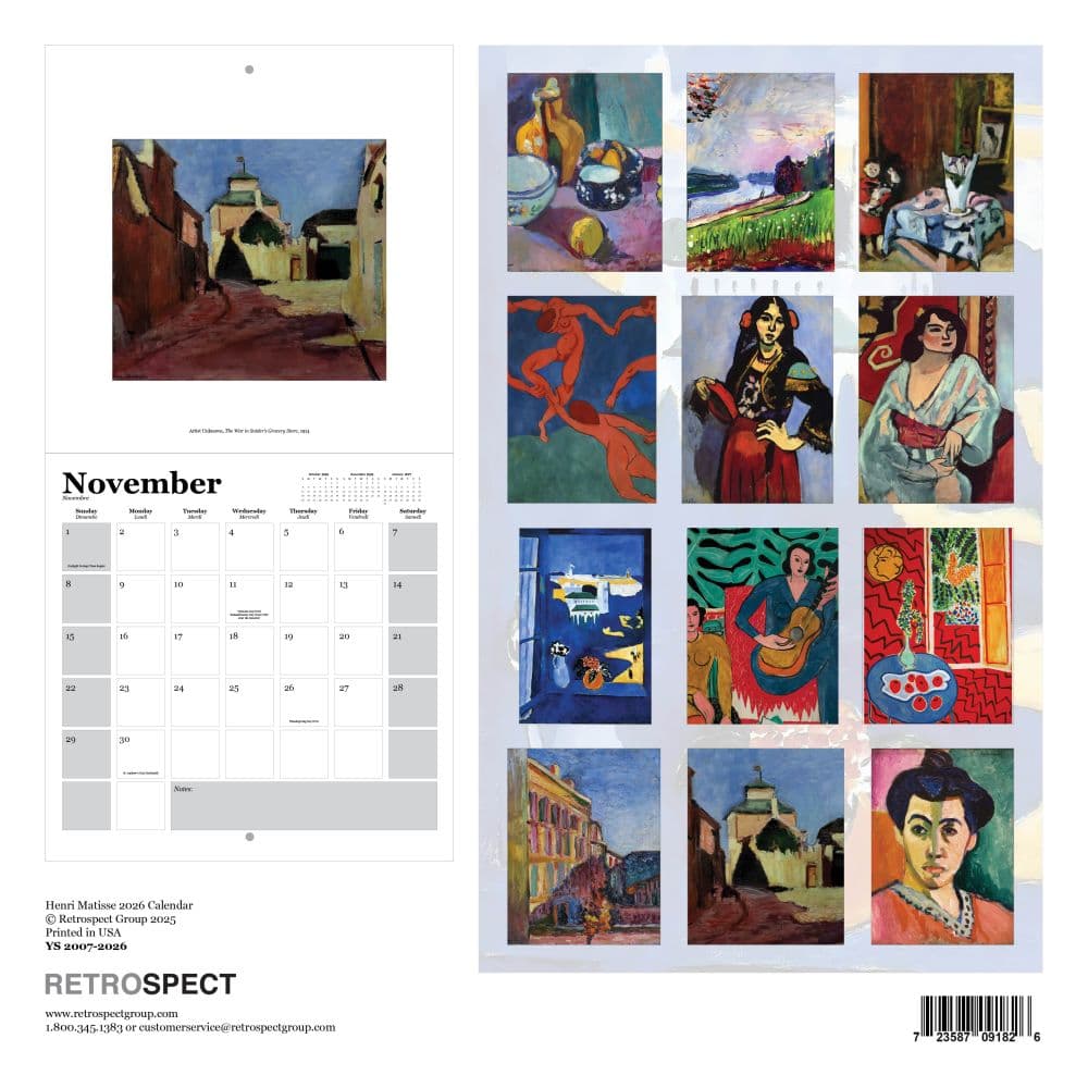 Matisse Square 2026 Wall Calendar First Alternate Image