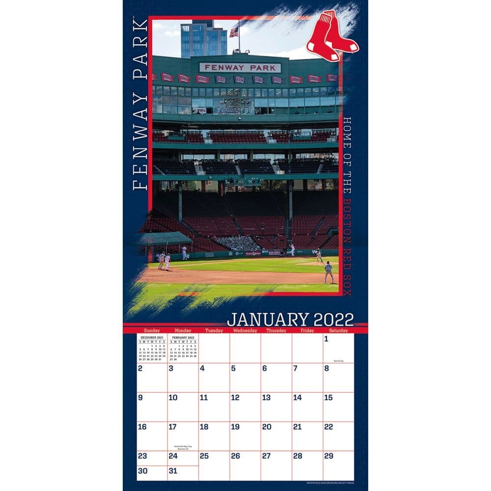 Fenway Schedule 2022 Mlb Fenway Park Boston 2022 Wall Calendar - Calendars.com