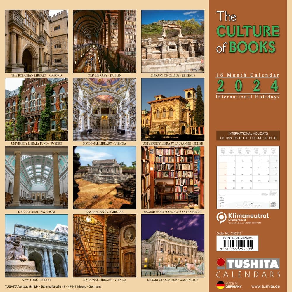 Culture Of Books 2024 Wall Calendar First Alternate Image width=&quot;1000&quot; height=&quot;1000&quot;