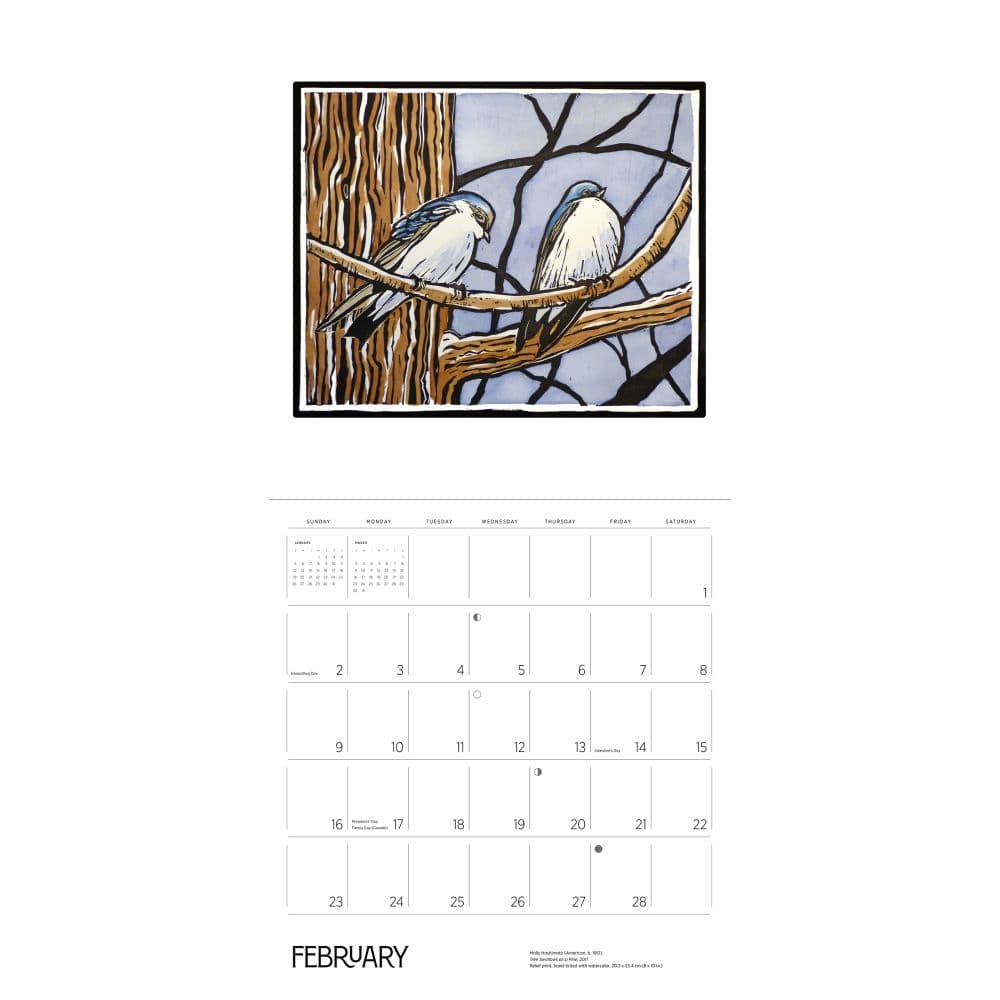 Hashimoto Birds 2025 Wall Calendar Third Alternate Image width="1000" height="1000"