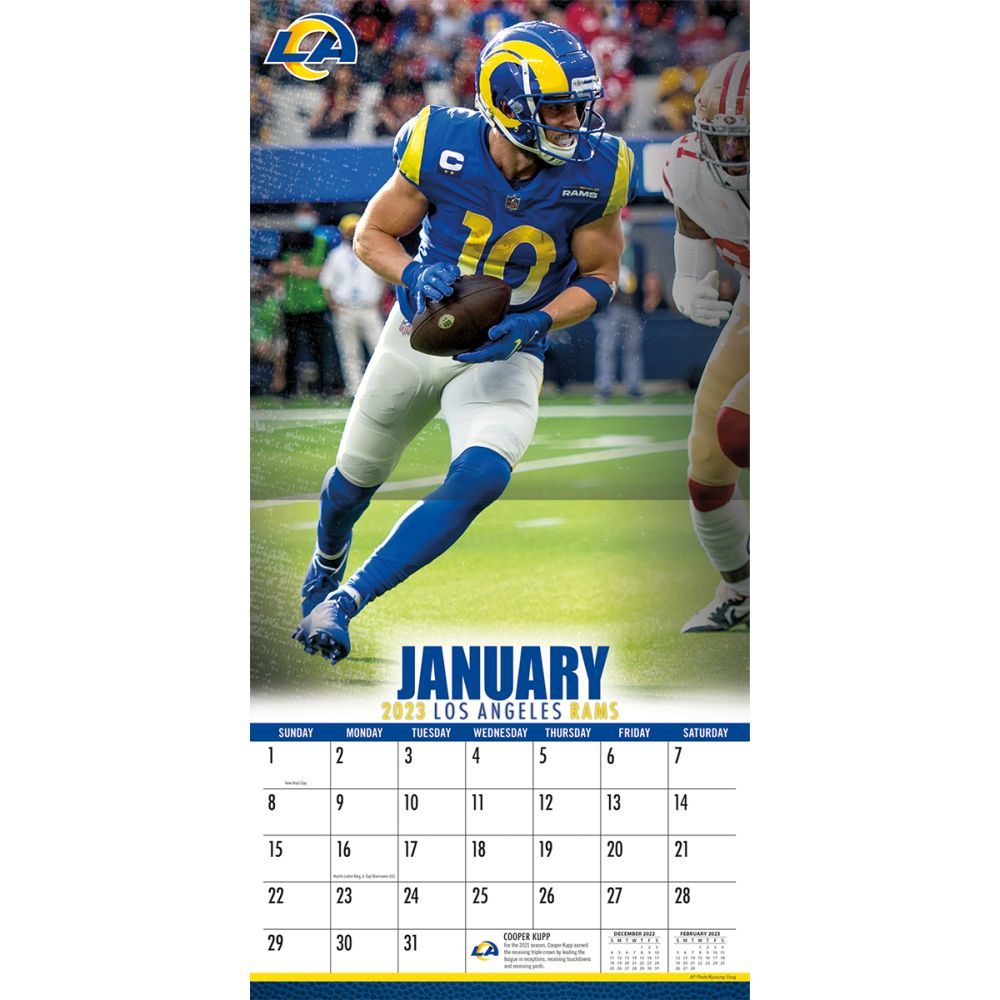 Turner Licensing Los Angeles Rams 2022 Mini Wall Calendar 