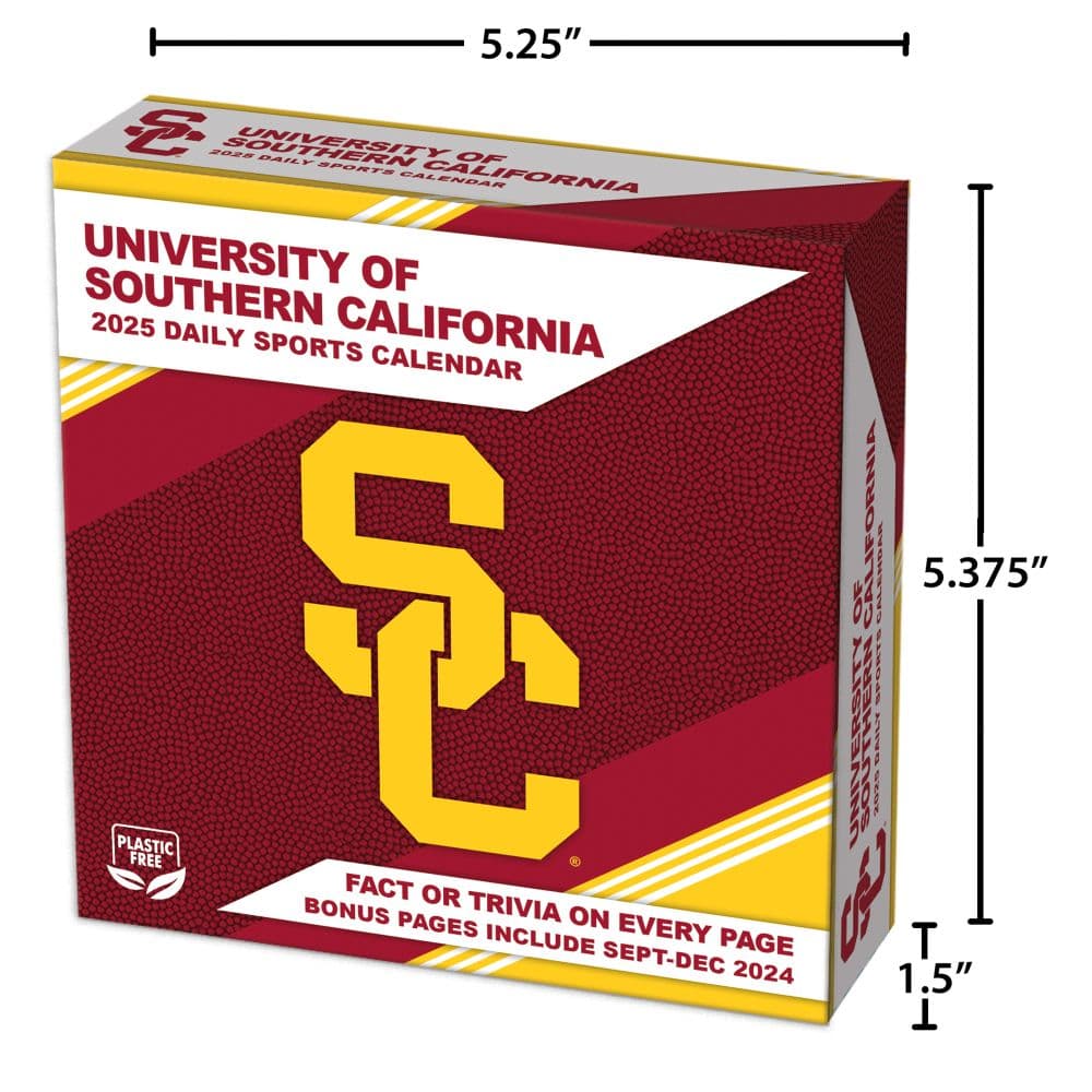 COL USC Trojans 2025 Desk Calendar Fifth Alternate Image