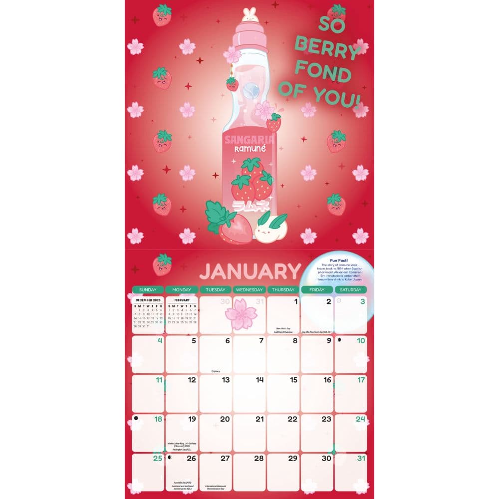 Sangaria 2026 Wall Calendar Second Alternate Image