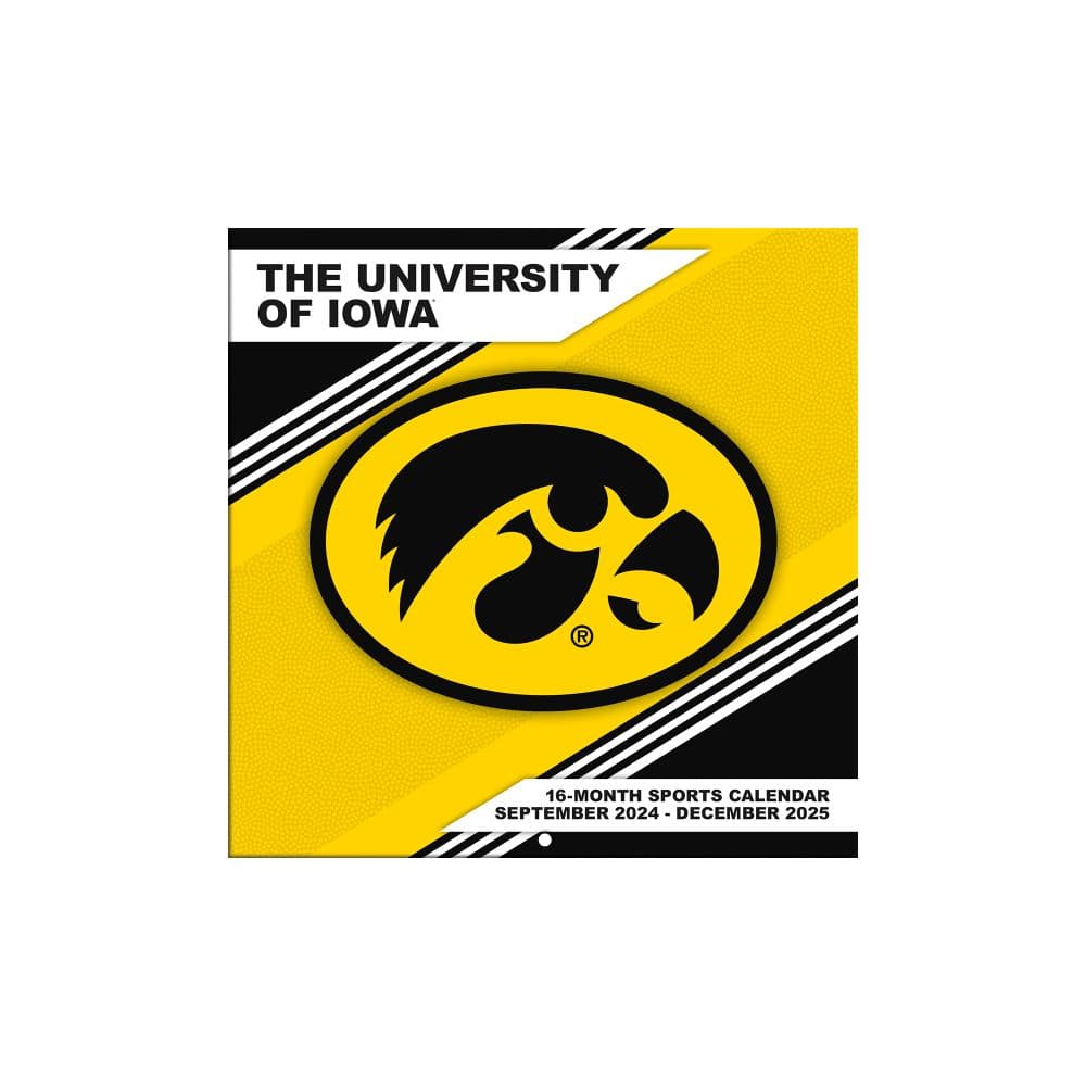 COL Iowa Hawkeyes 2025 Mini Wall Calendar Main Image