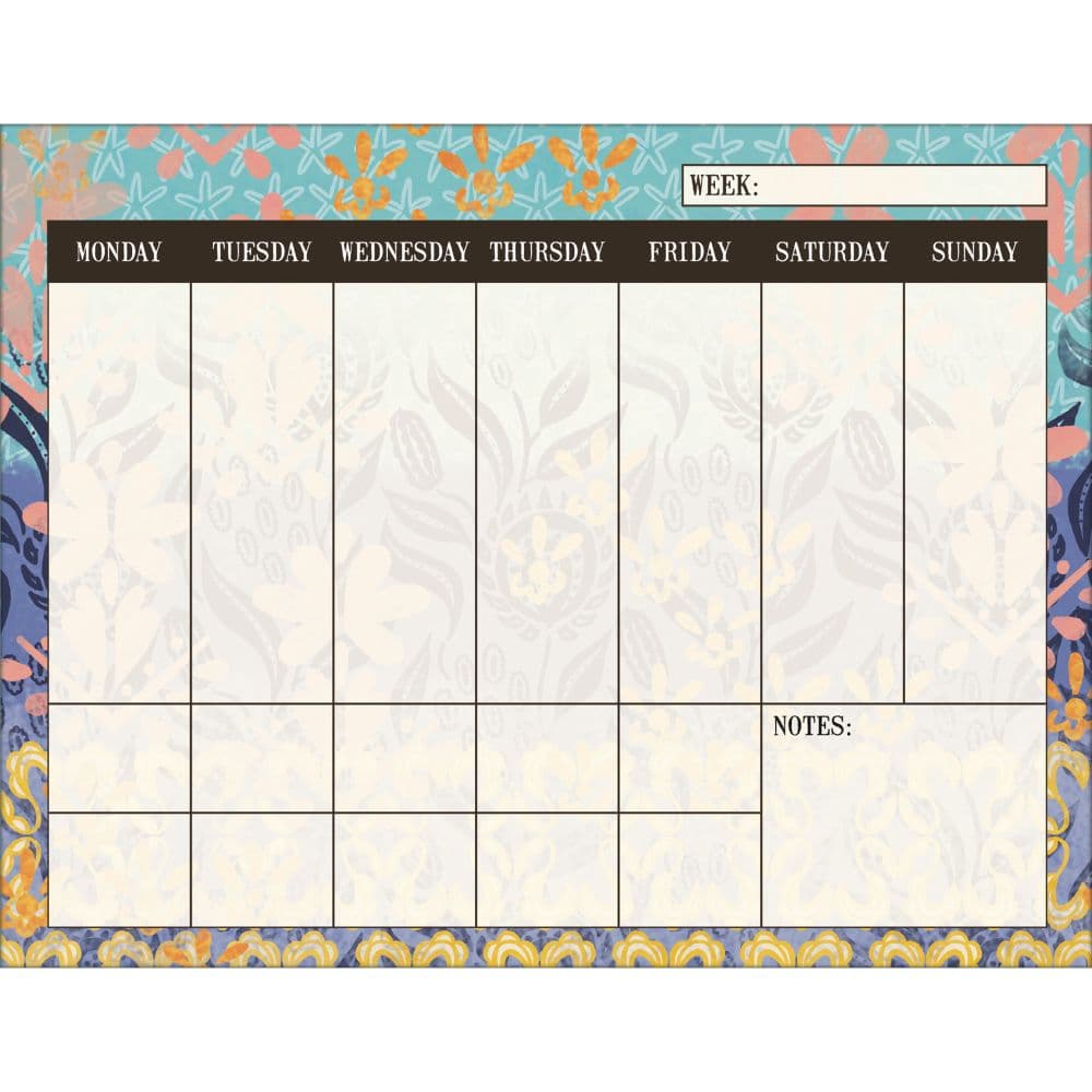 Bohemian Plan It 2024 Wall Calendar