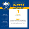 image NHL Buffalo Sabres 2027 Desk Calendar First Alternate Image