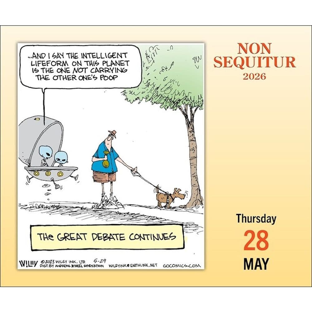 Non Sequitur 2026 Desk Calendar Fourth Alternate Image