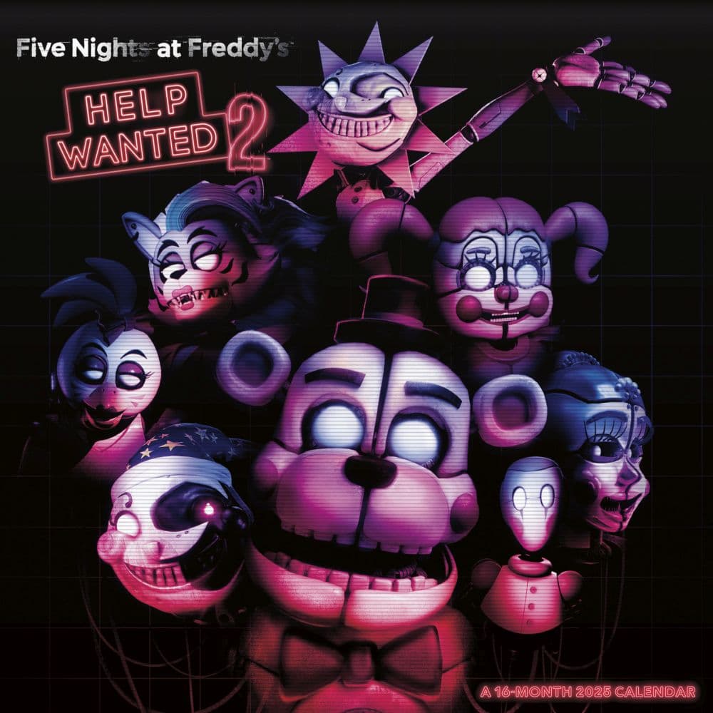 Five Nights at Freddys 2025 Wall Calendar Main Image