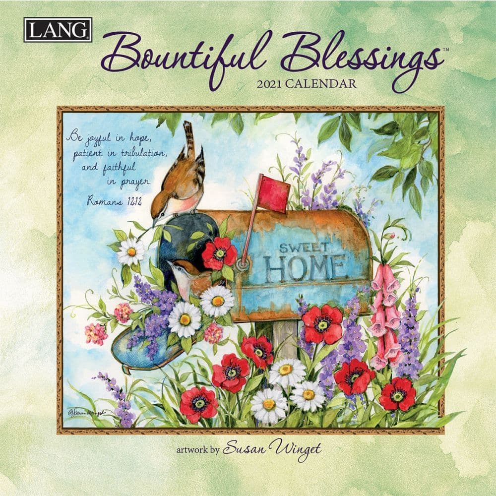 Bountiful Blessings Mini Wall Calendar by Susan Winget